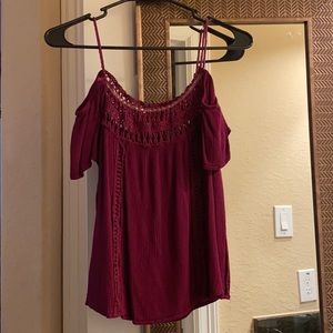 off the shoulder with straps